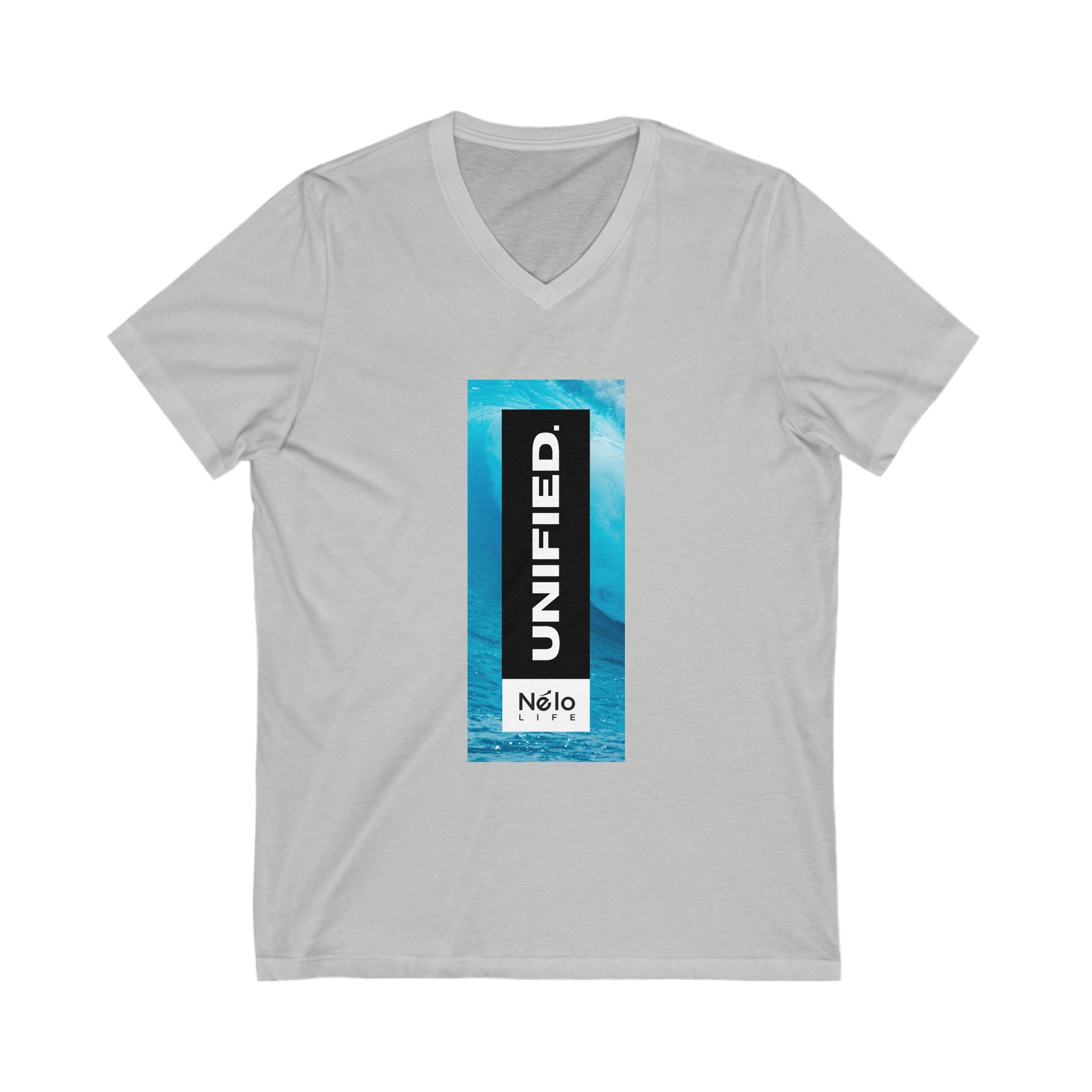 Unisex Jersey Short Sleeve V-Neck Tee