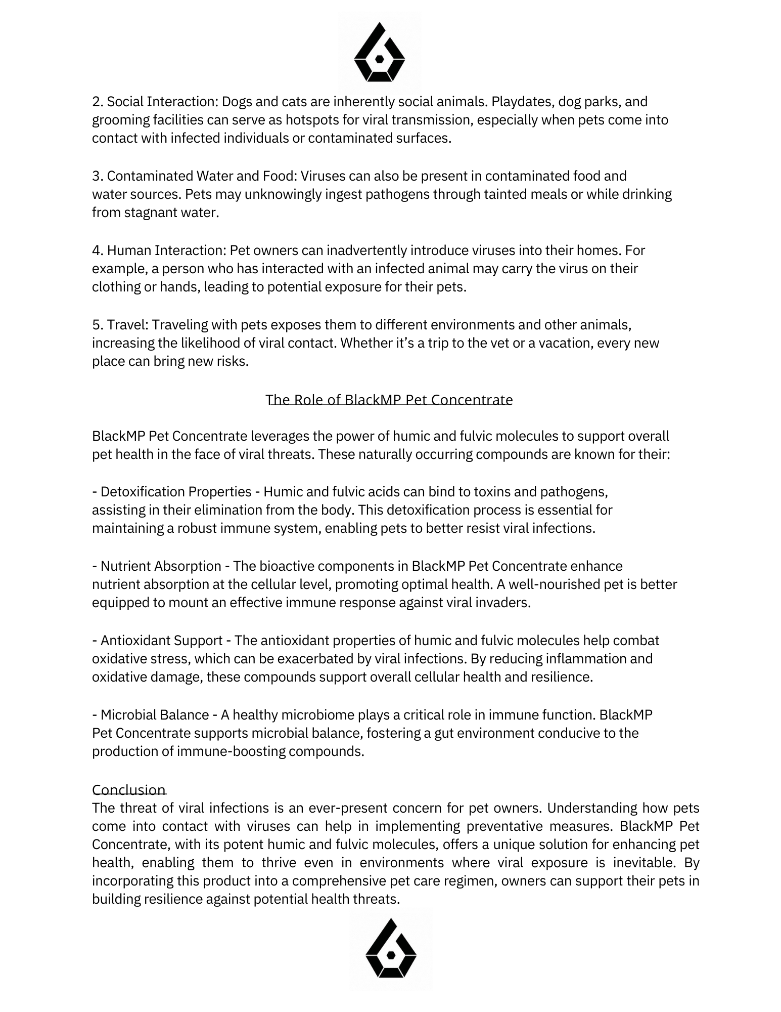 BlackMP Pet Concentrate - 4oz (2-3 Month Supply)