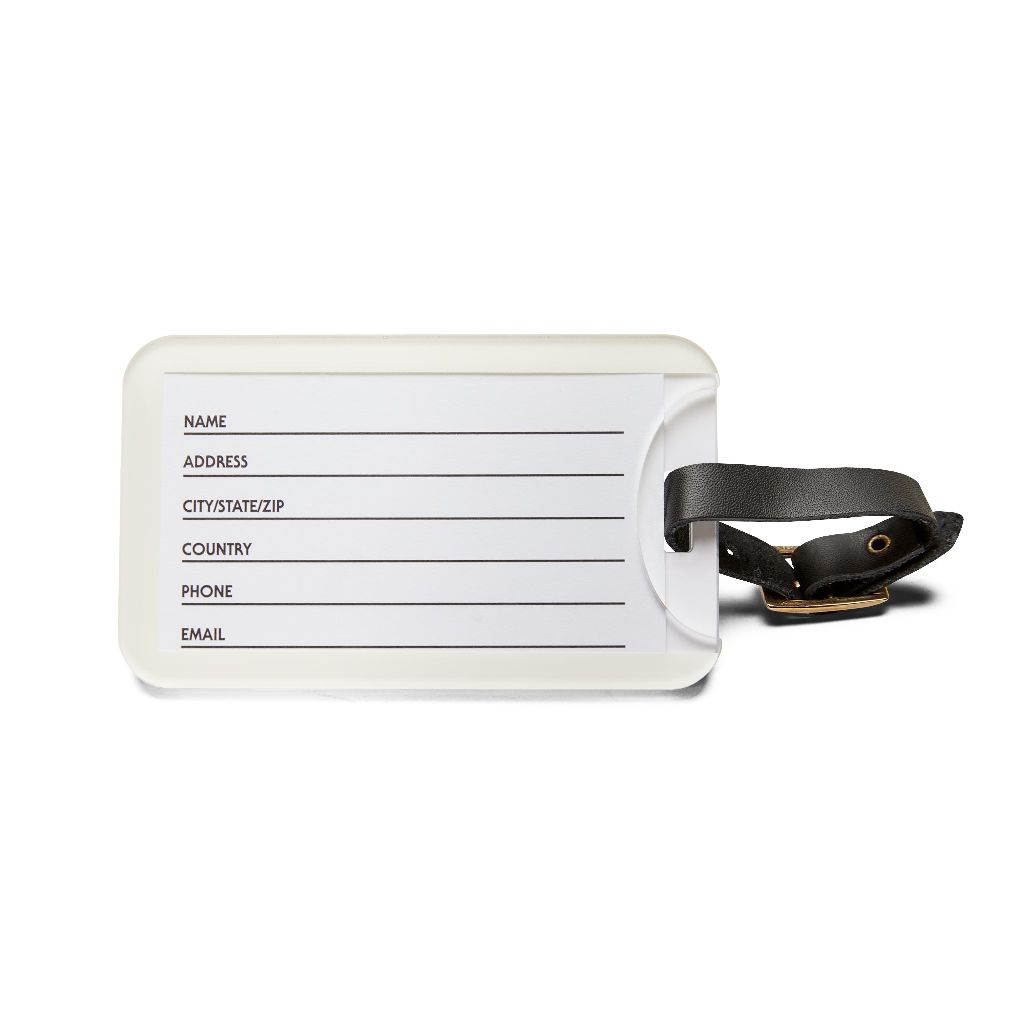 NELO LIFE Leather Strap Luggage Tag