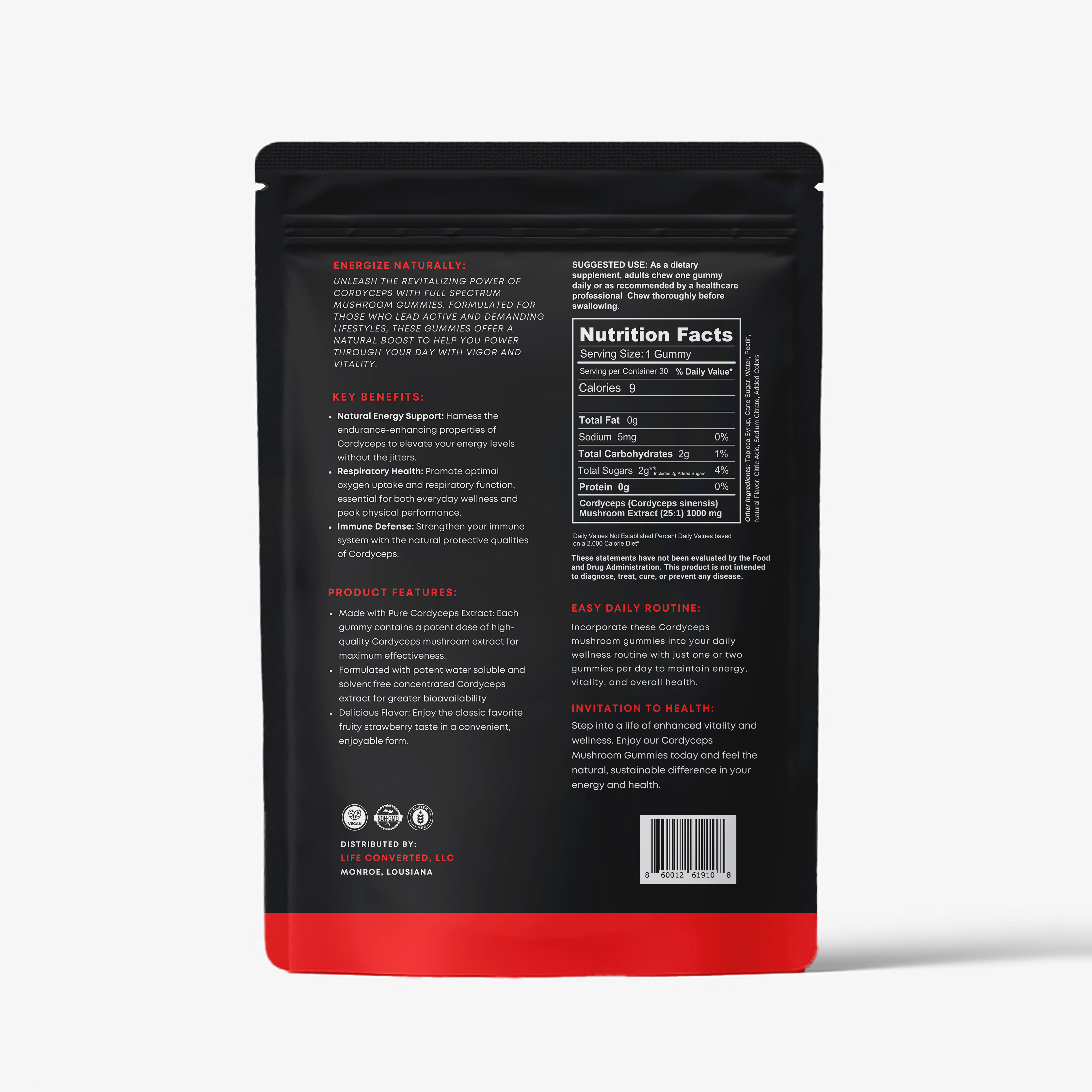 2+1 LifeC Melts Cordyceps/LionsMane