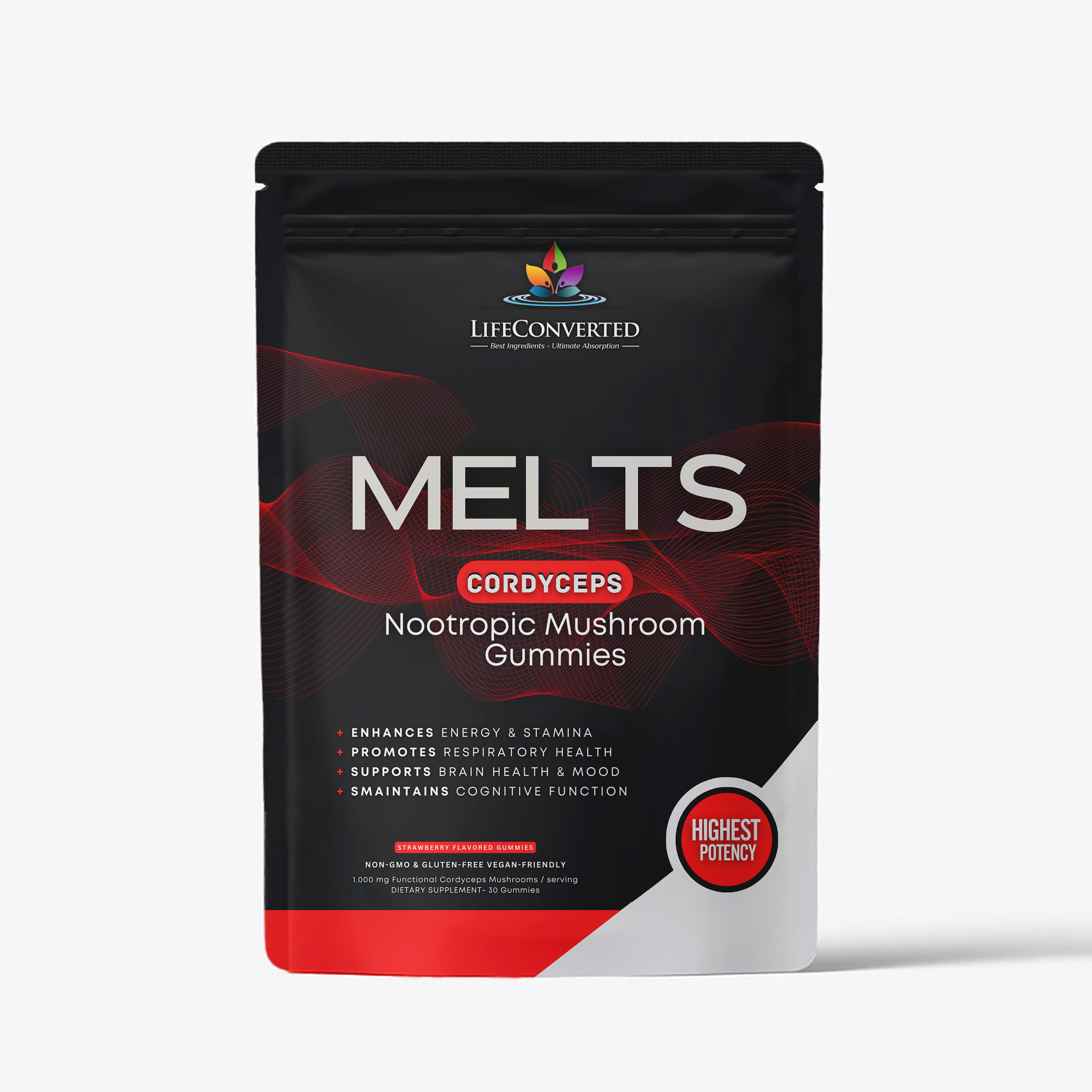 2+1 LifeC Melts Cordyceps/LionsMane