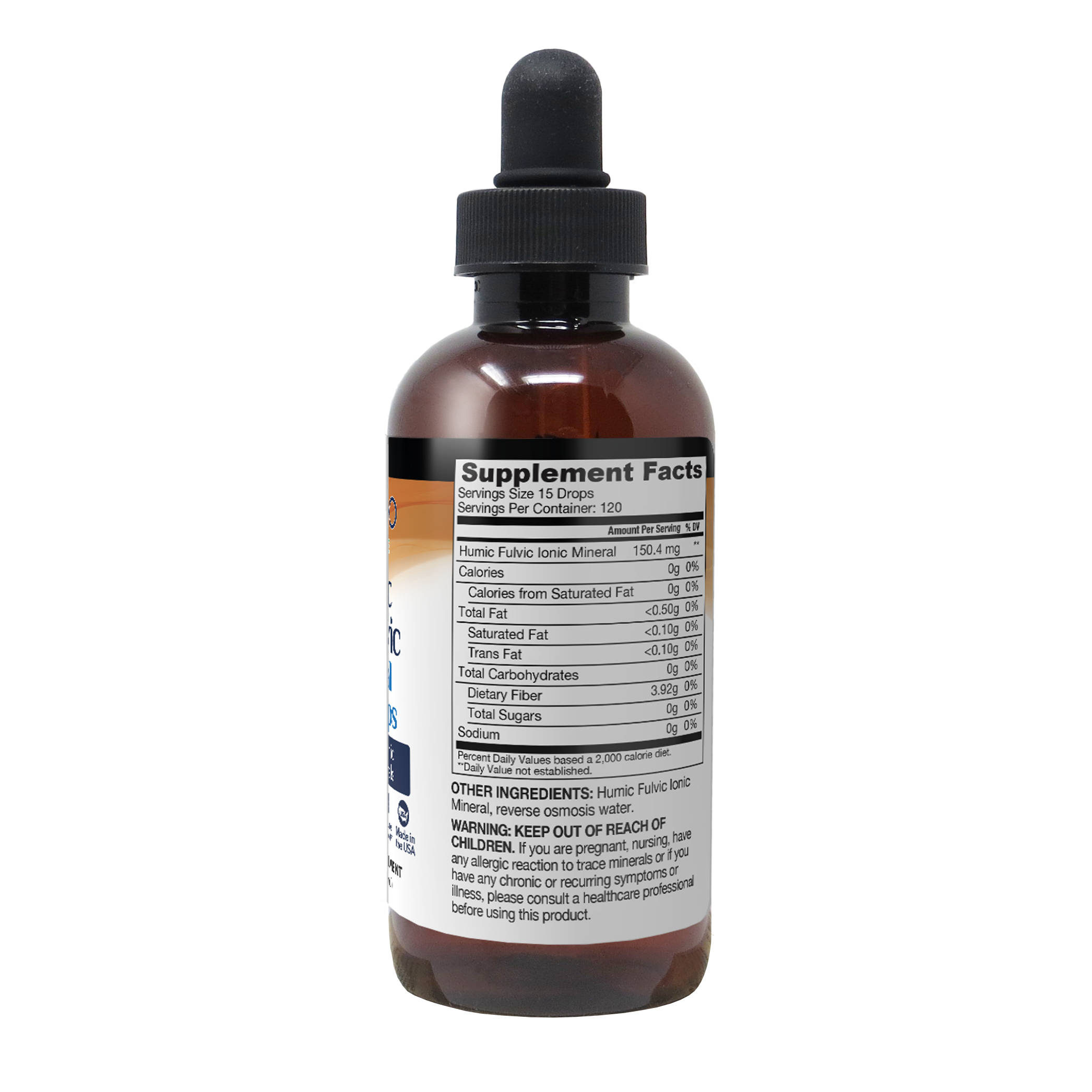 Humic & Fulvic Mineral Drops - 4 oz.