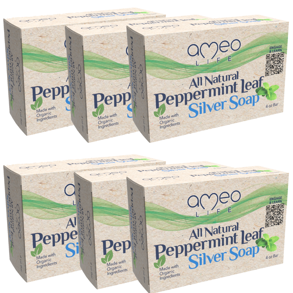 Natural Peppermint Silver Soap