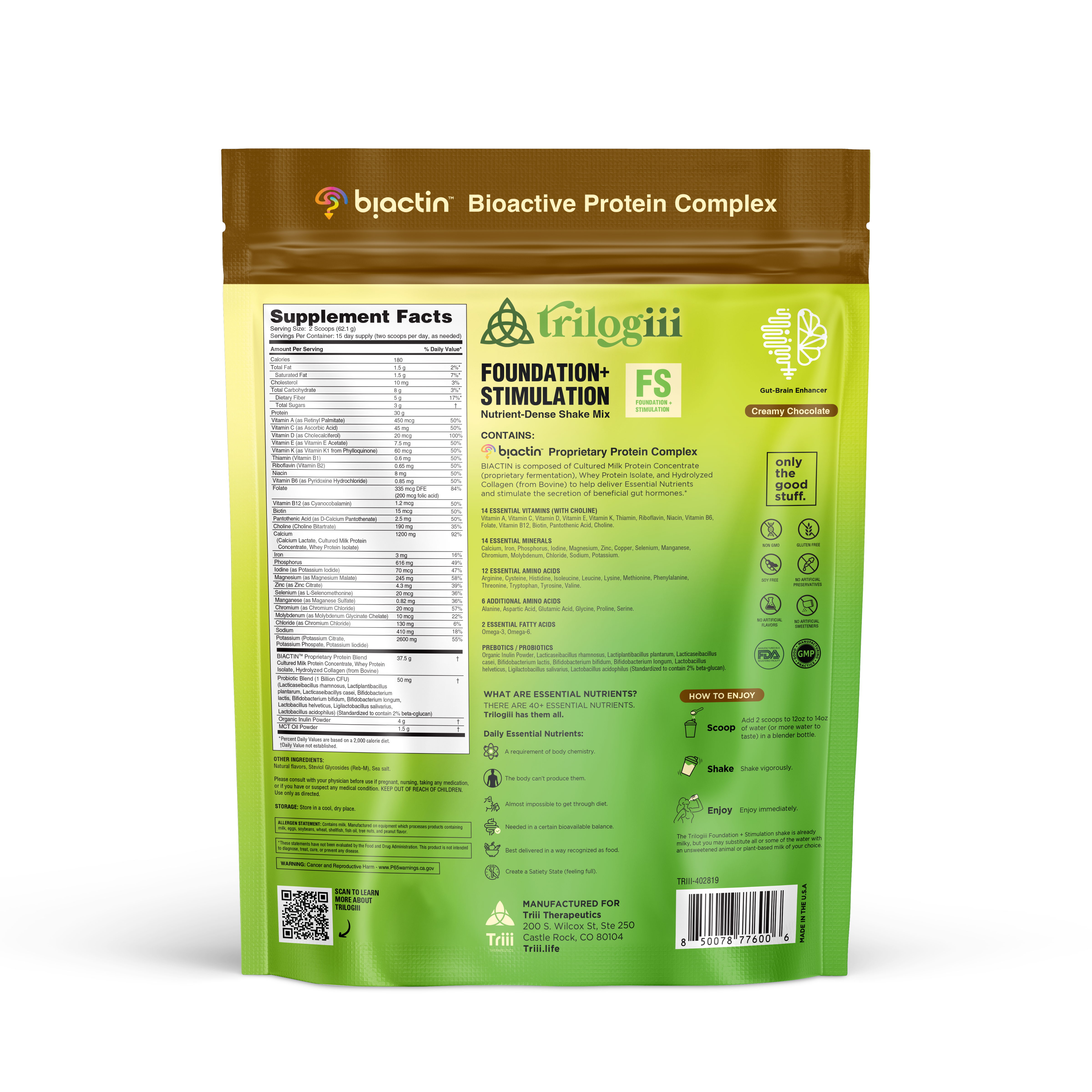 Advanced Trilogiii Trial Participation Fee (2 Month Supply + Extra Vanilla FS, CC and EN)
