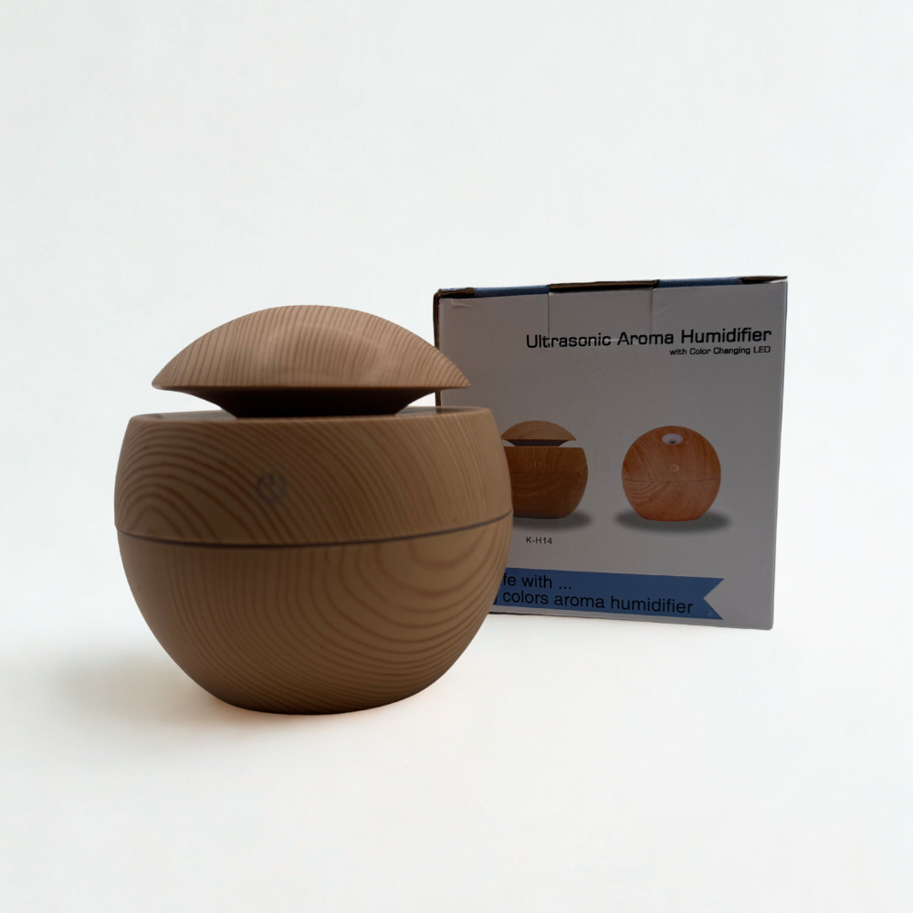 Ultrasonic Aroma Humidifier – Cool Mist Essential Oil Diffuser with LED Night Light (Blitz Sale)