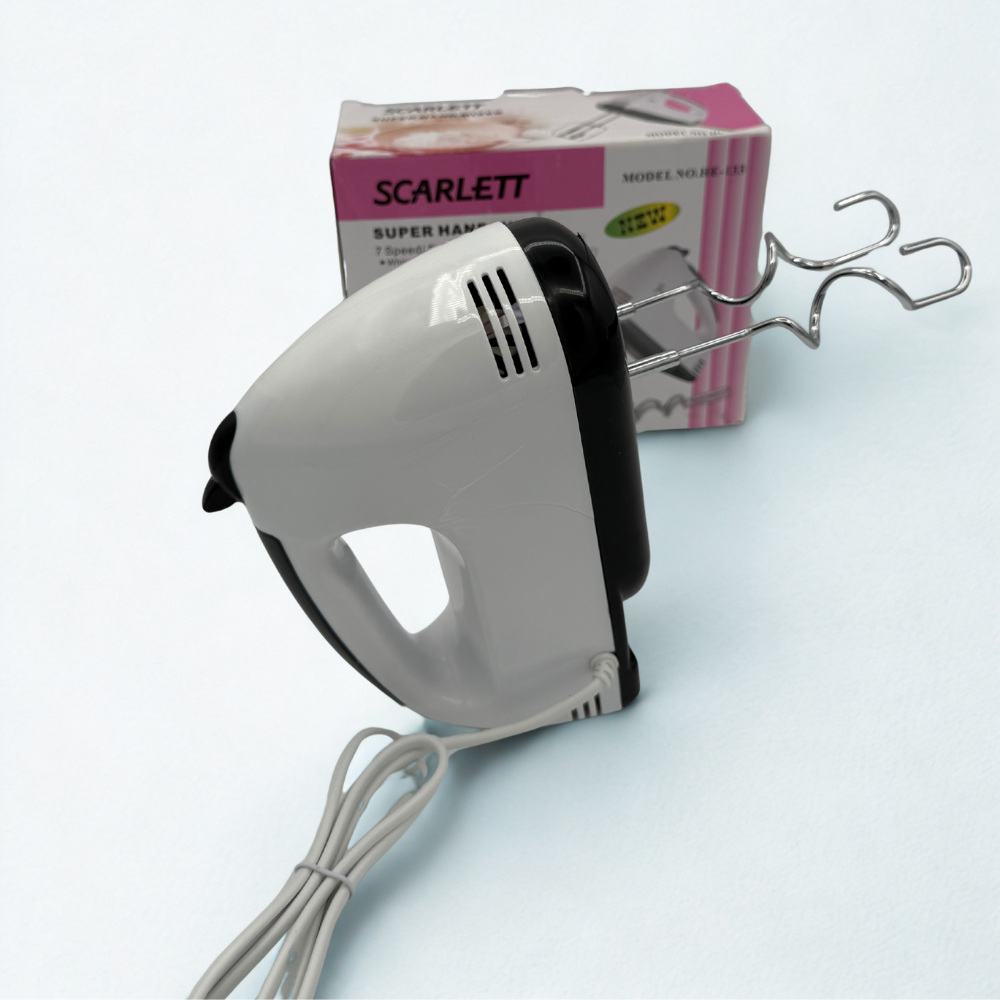 7-Speed Hand Mixer – Lightweight, Easy-to-Hold Electric Mixer with Beaters