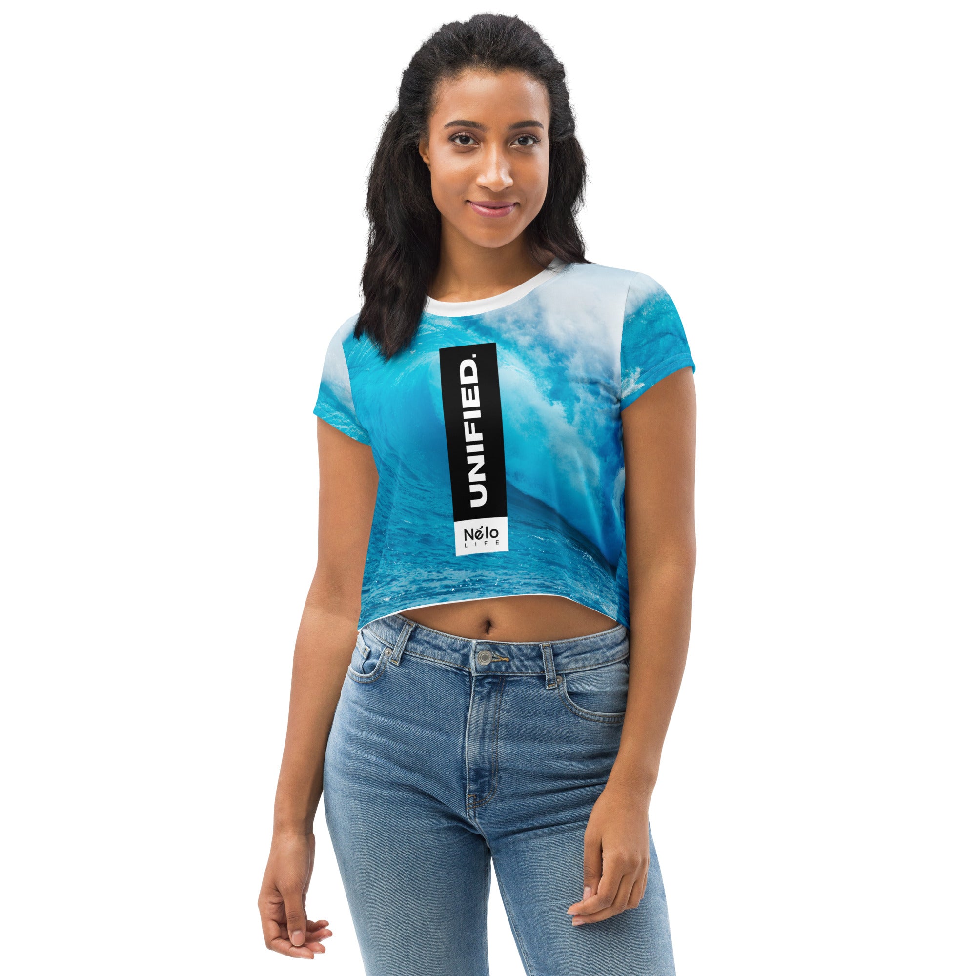 All-Over Print Crop Tee