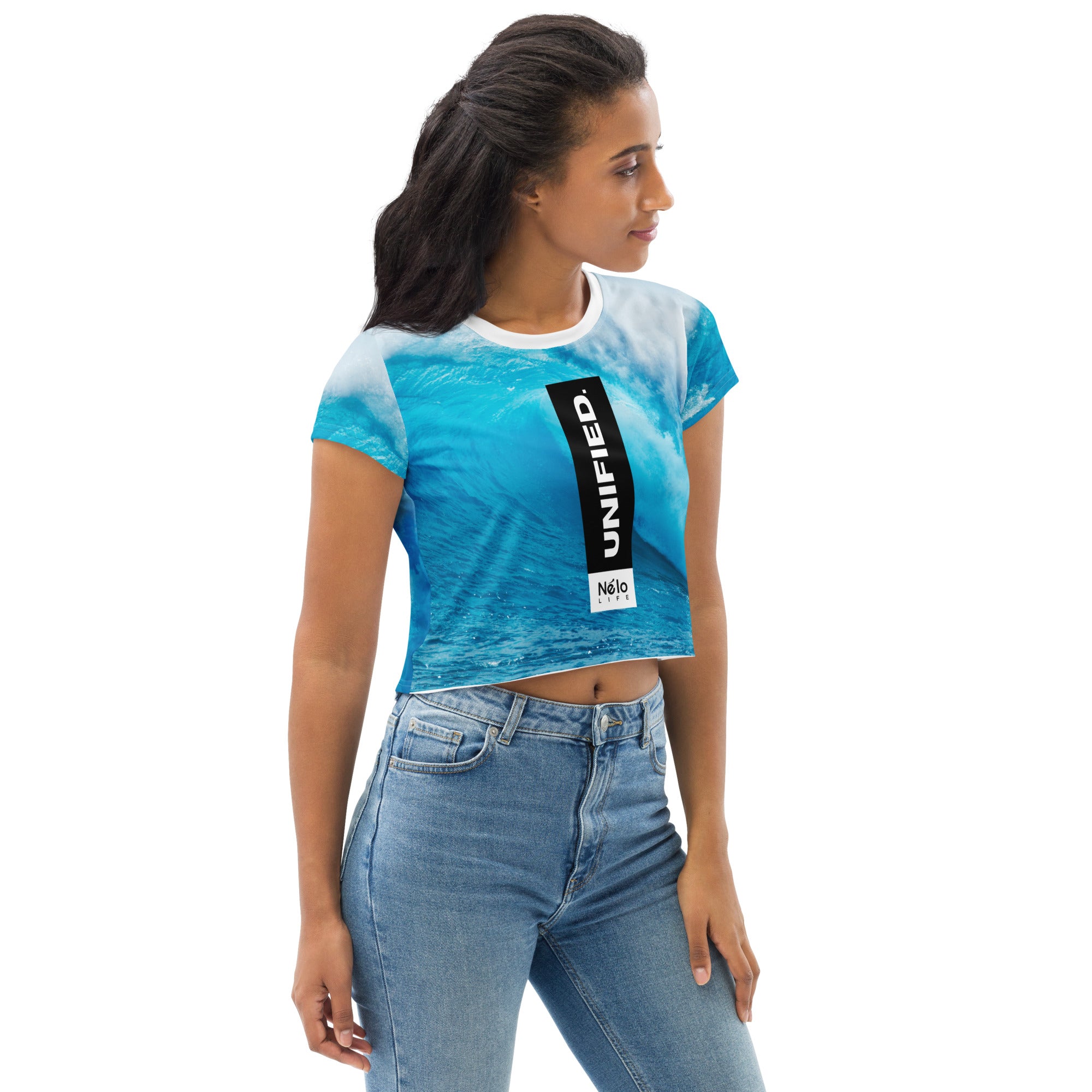 All-Over Print Crop Tee