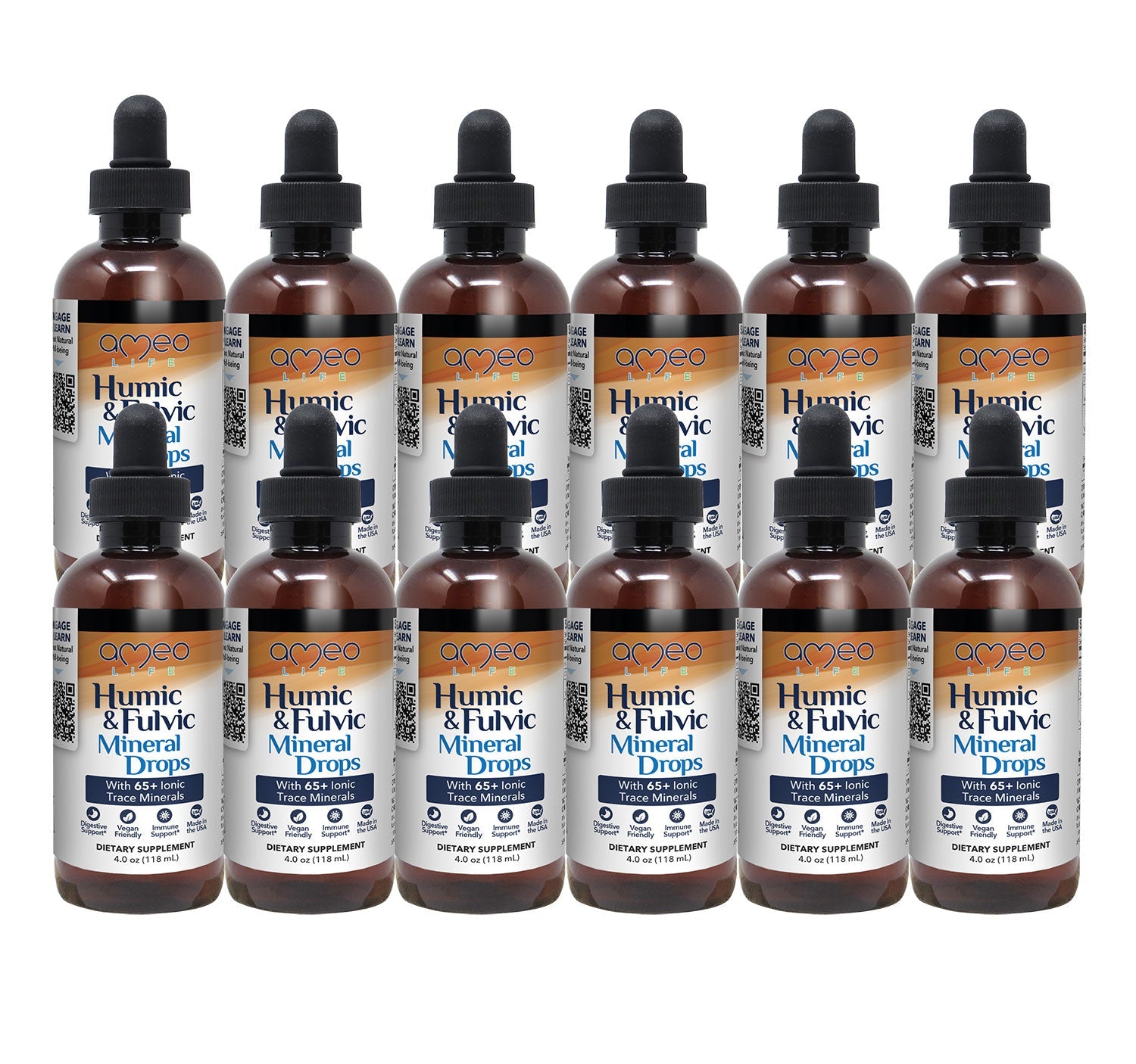 Humic & Fulvic Mineral Drops - 4 oz.