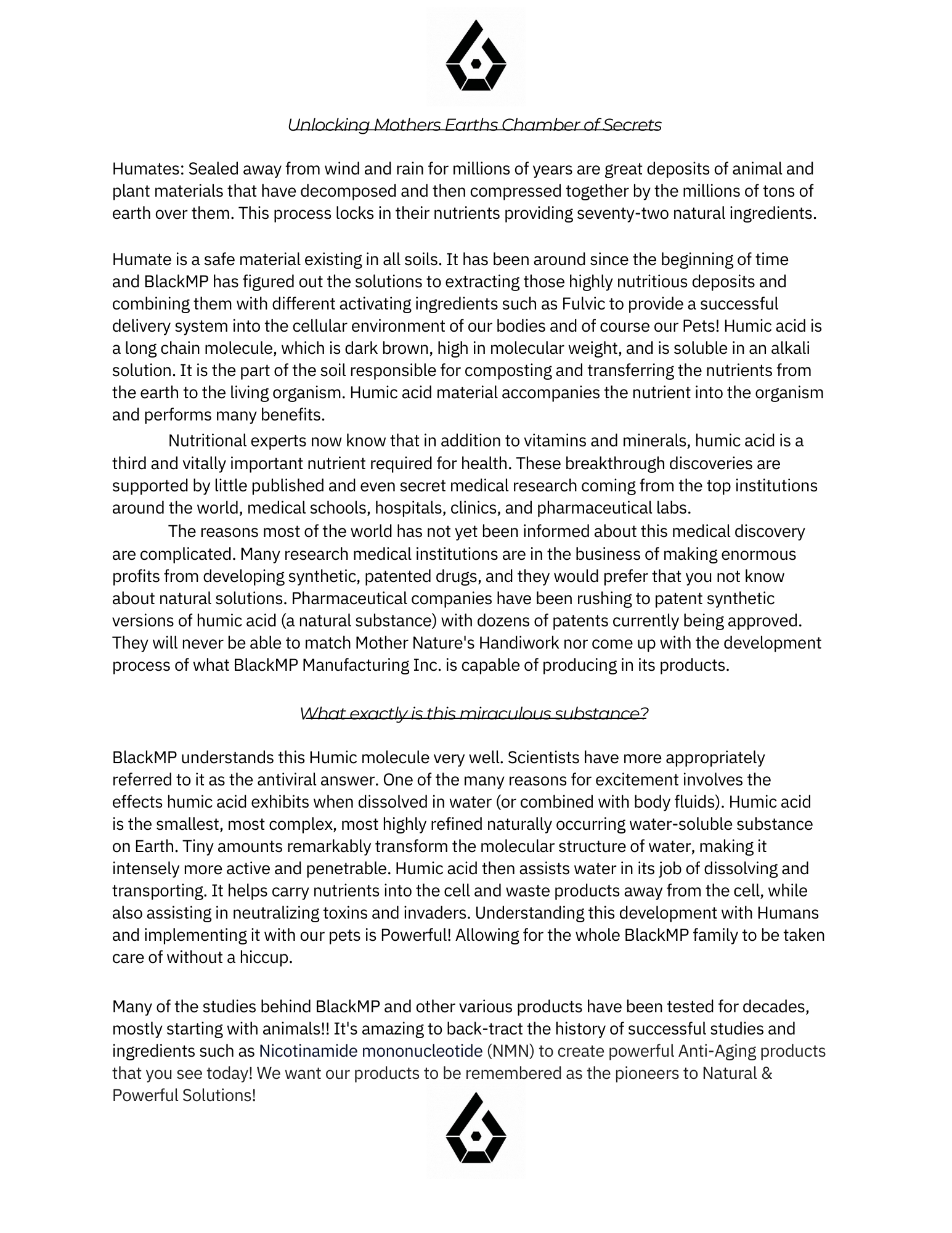 BlackMP Pet Concentrate - 4oz (2-3 Month Supply)