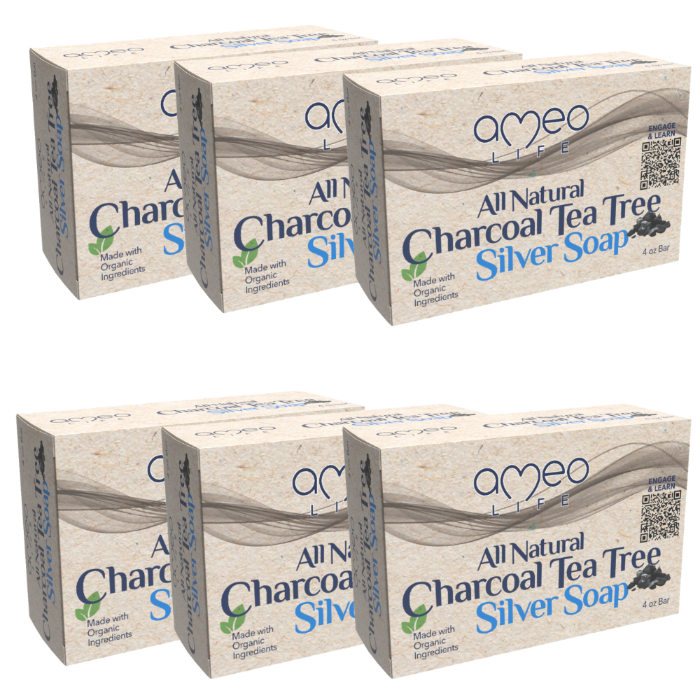 Natural Charcoal Tea Tree Silver Soap