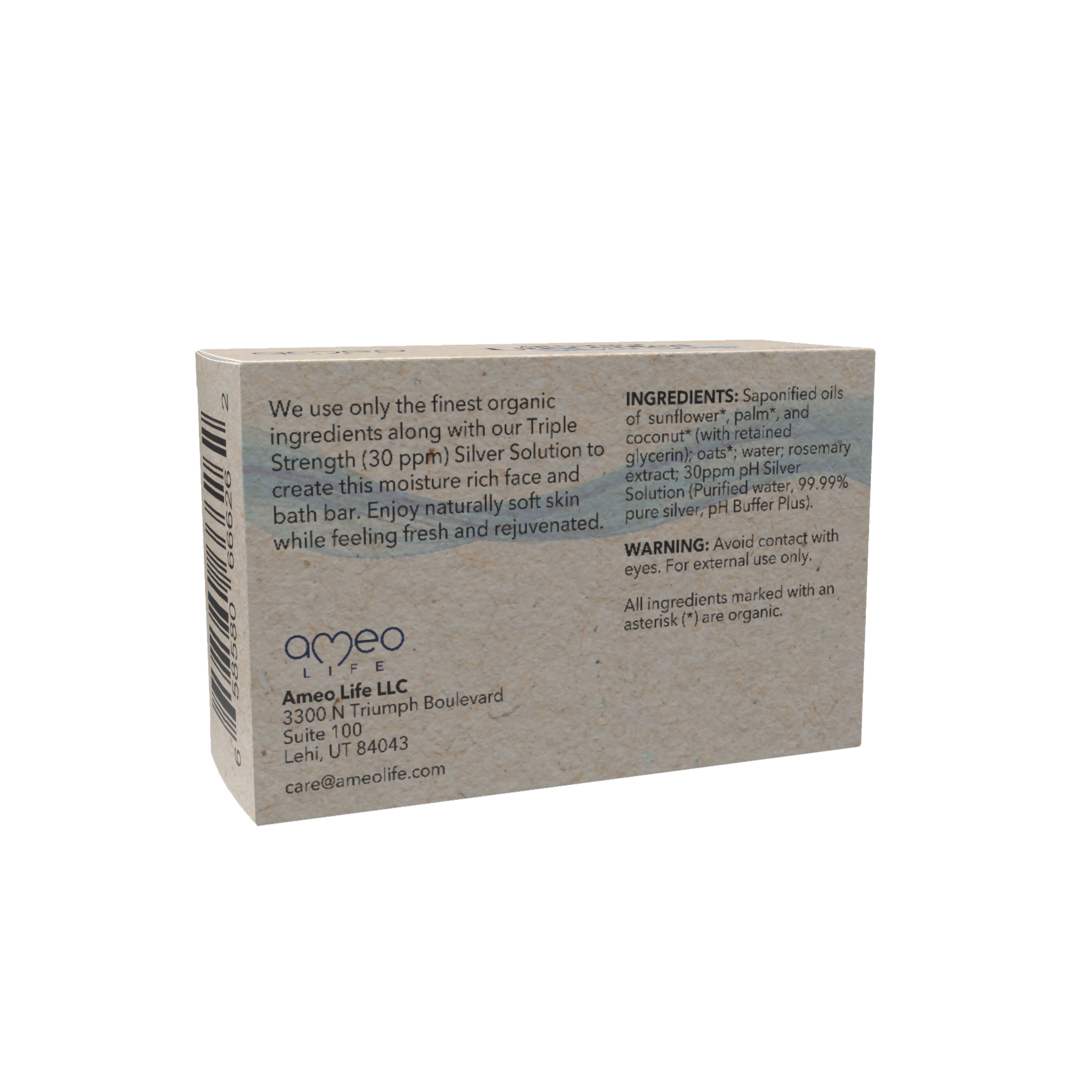 Natural Unscented Silver Soap