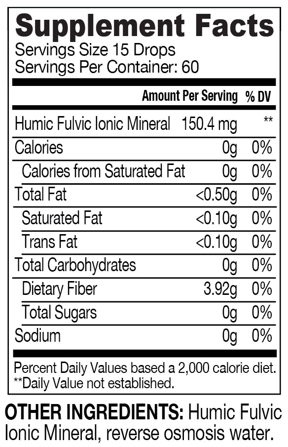 Transform - Humic & Fulvic Mineral Drops 2 oz.