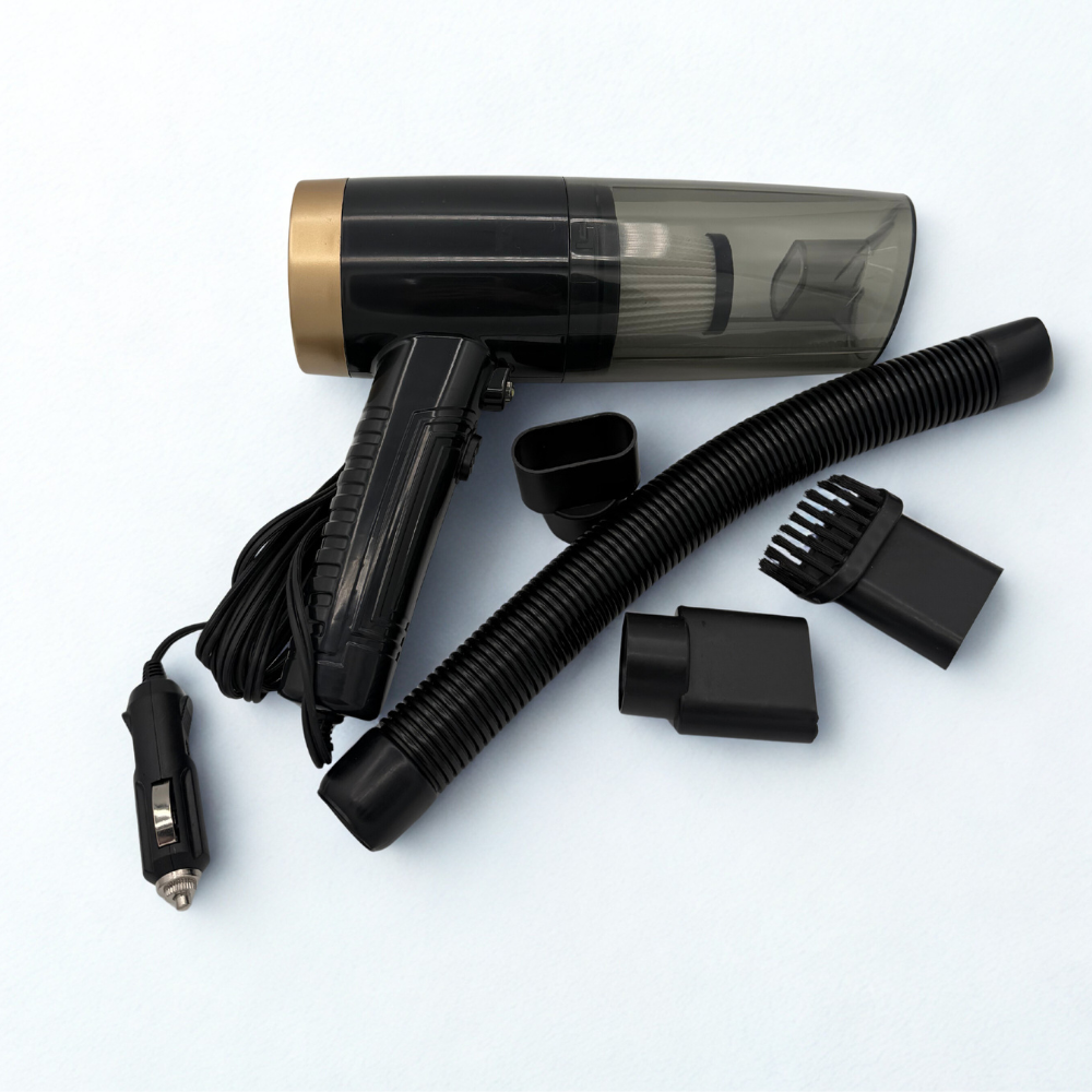 Portable Car Vacuum Cleaner with 4 Attachments – Powerful On-the-Go Cleaning (Blitz Sale)