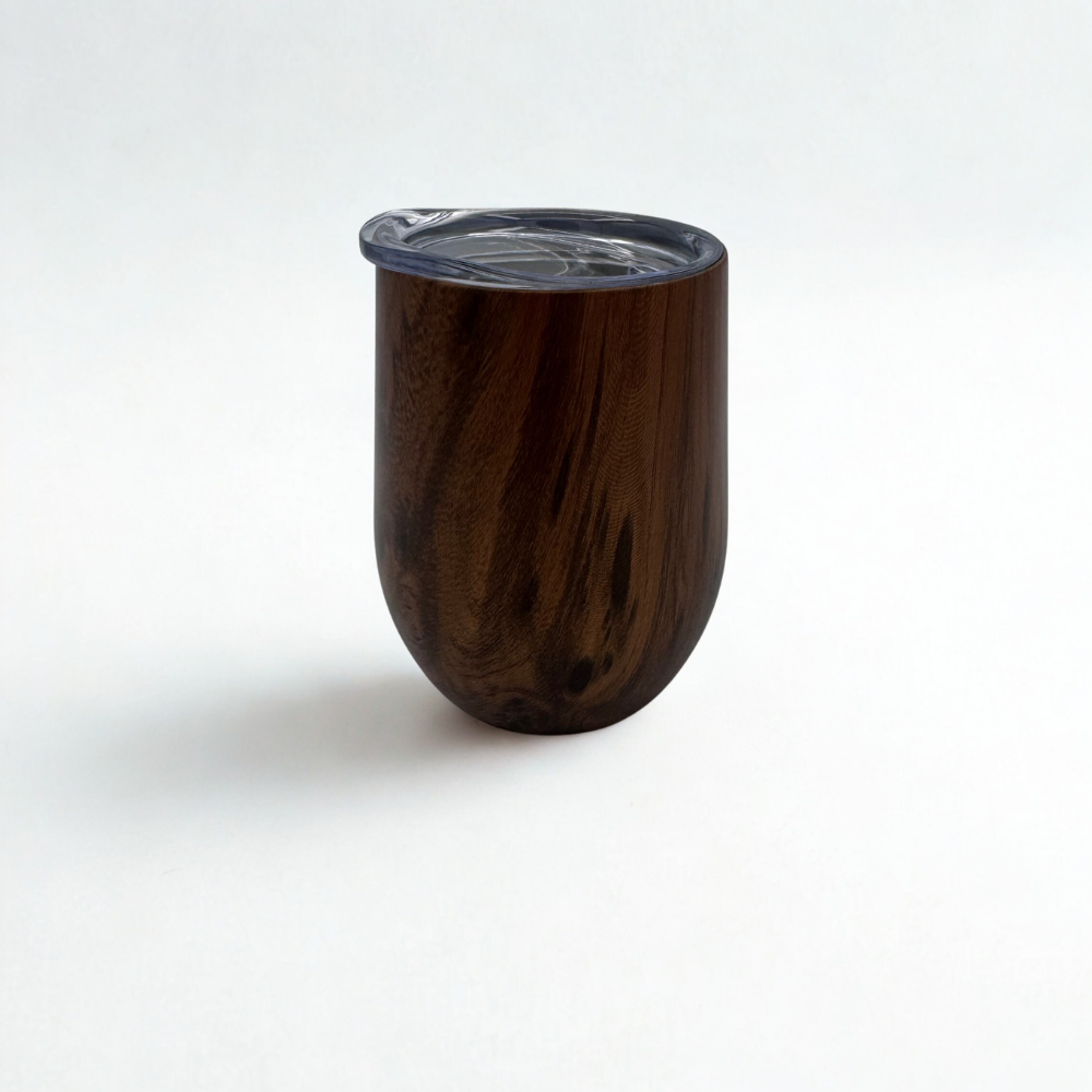 Insulated Stainless Steel Tumbler (Wood Grain Finish) (Blitz Sale)
