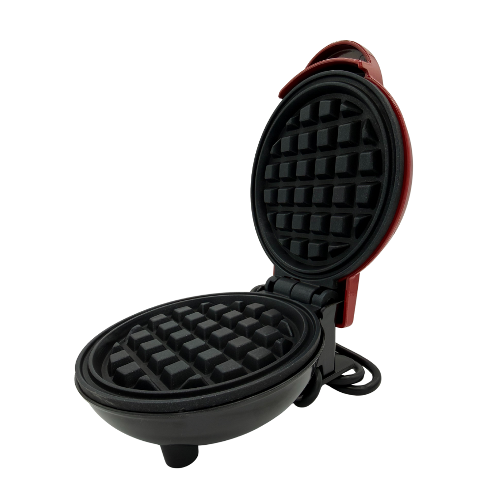 Mini Waffle Maker 4" – 350W Compact Non-Stick Waffle Iron