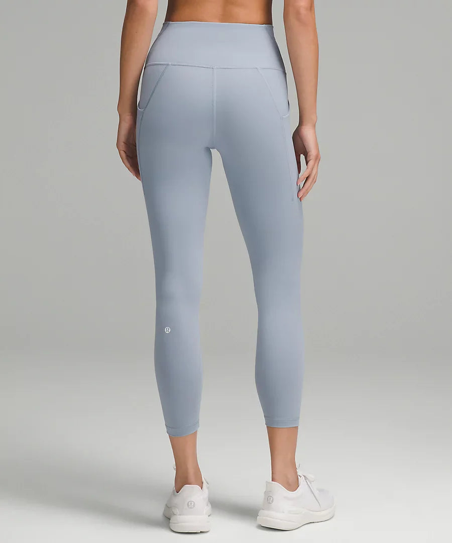 lululemon Wunder Train High Rise Tight 25" *Pockets - Concrete Blue New Product