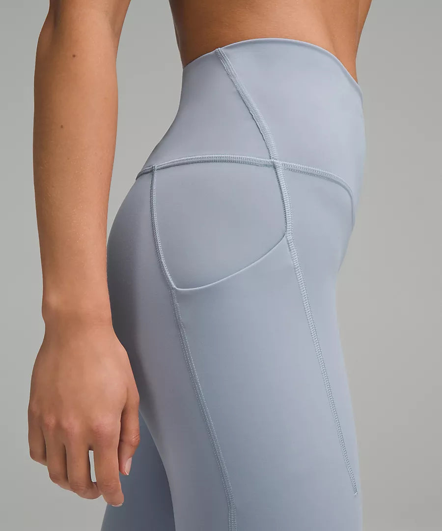 lululemon Wunder Train High Rise Tight 25" *Pockets - Concrete Blue New Product